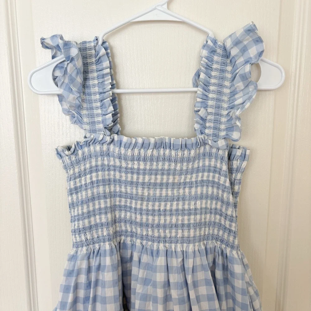 Hill House Blue Gingham Elizabeth Mini Nap Dress - Picture 4 of 5